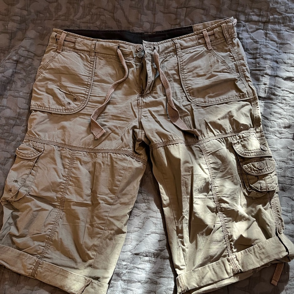 Women’s Calvin Klein Olive Green Cargo Shorts